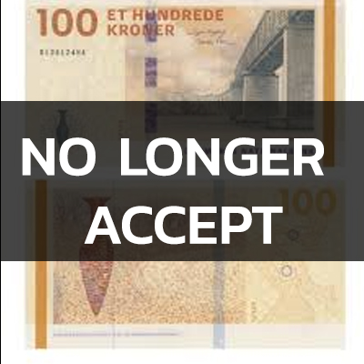 no longer accept DANISH KRONER (DKK)